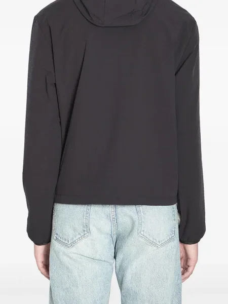 Geacă Moncler cu glugă negru