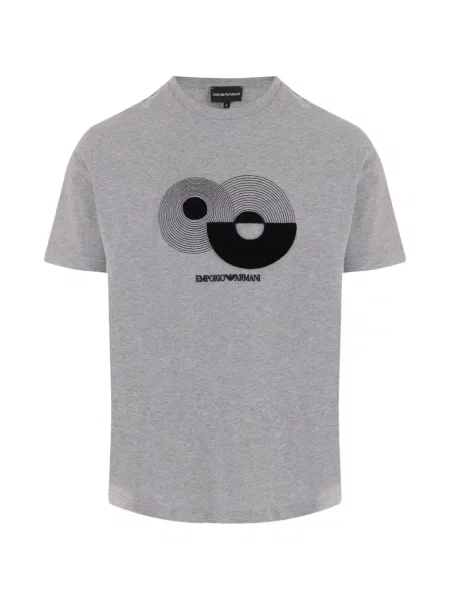 Tricou Emporio Armani cu imagine gri