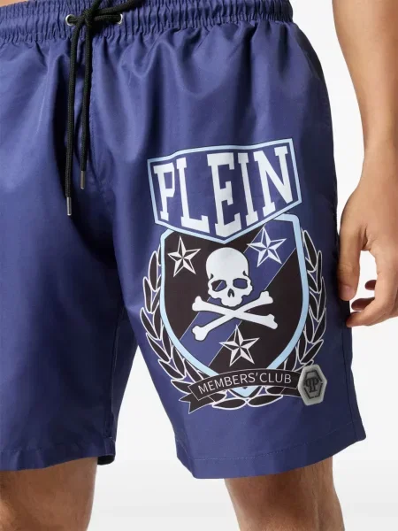 Fürdőruha Philipp Plein nyomtatás kék