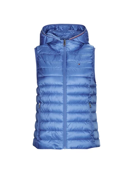 Puh brezrokavnik Tommy Hilfiger s črtami modra