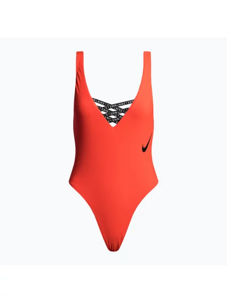 Nike Sneakerkini U-Back дамски бански от една част оранжев червено