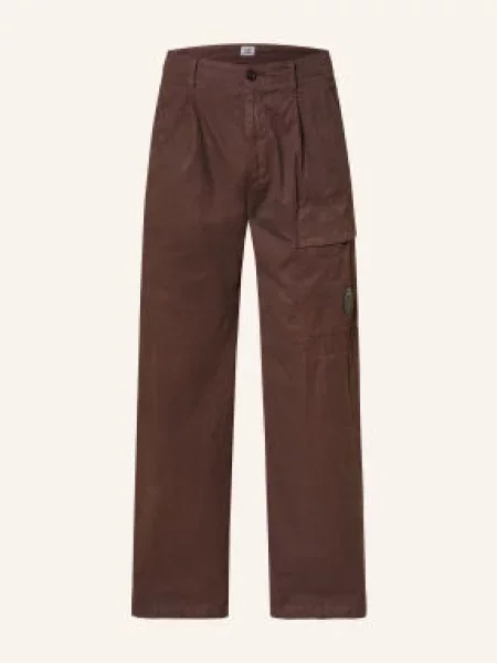 C.P. Company Cargo Kalhoty Regular Fit tmavě hnědá