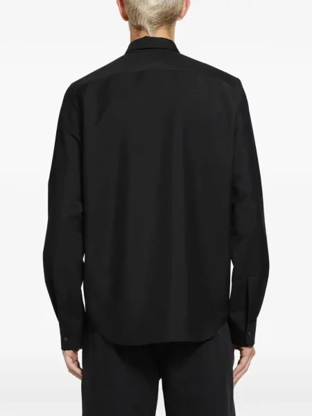 Cămașă Jil Sander de lână negru