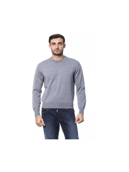 Sweter Billionaire z wełny merino szary