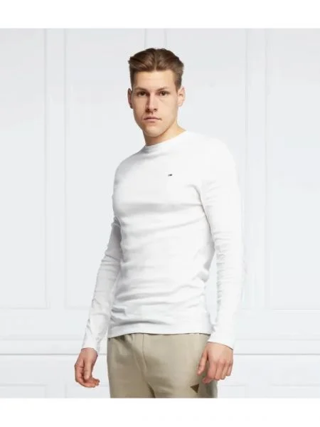 Hosszú ujjú póló Tommy Jeans fehér