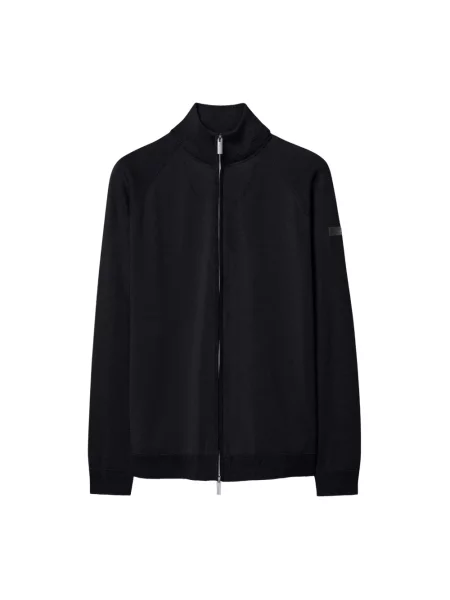 Dzianinowy sweter Rrd niebieski