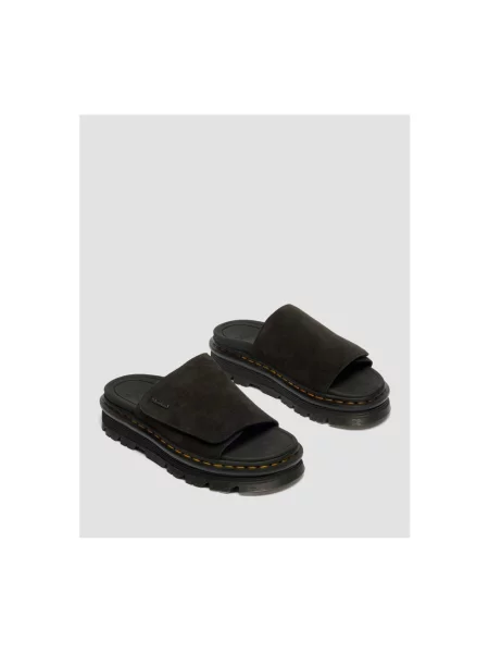 Klapki Dr. Martens skórzane czarne