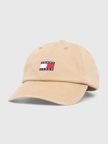 Tommy Jeans baseballová čepice béžová