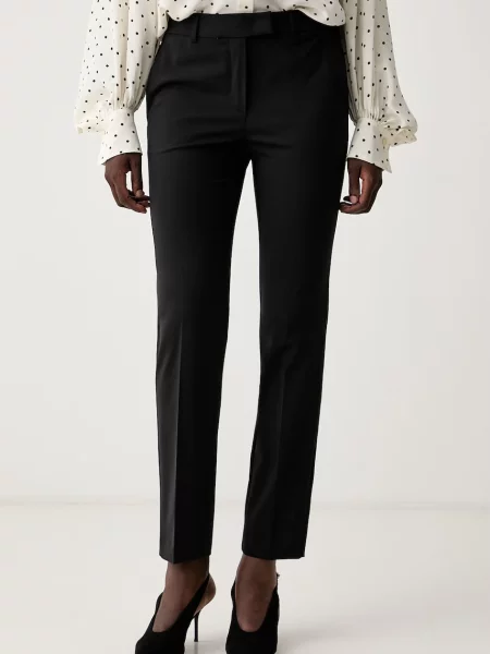 Marella pantaloni slim fit pentru femei cu lână MLLWHISKY negru
