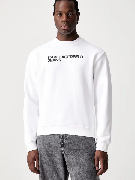 Karl Lagerfeld Jeans hanorac pentru bărbați cu alb