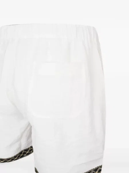 Pantaloni scurți Commas cu broderie alb