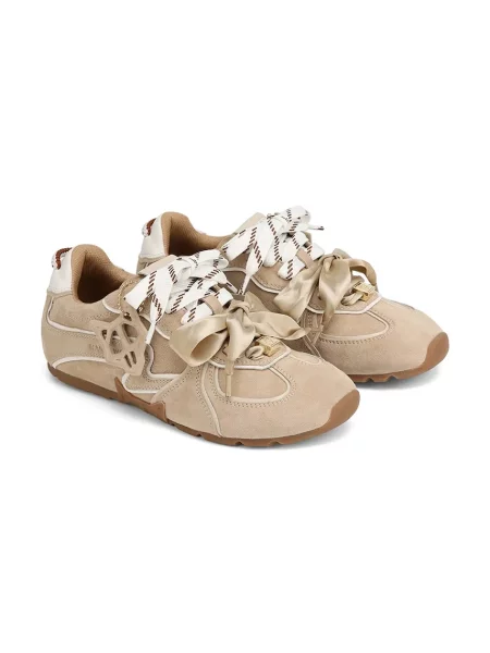 Naked Wolfe sneakers din piele întoarsă Adored bej