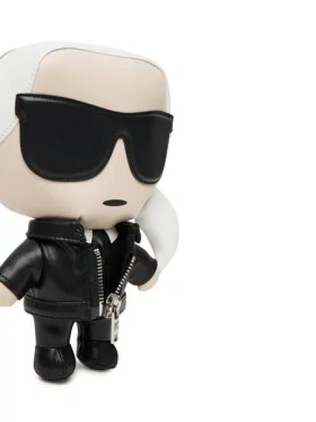 Karl Lagerfeld Torba za čez ramo nude bela črna