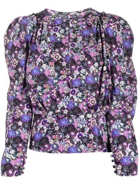 Bluză Isabel Marant lungă violet