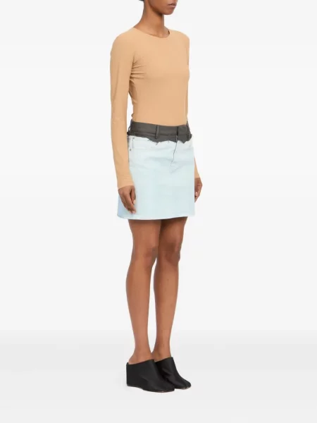 Fusta mini Mm6 Maison Margiela albastru