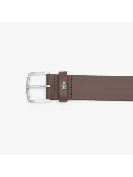 Lacoste ремінь шкіряний коричневий