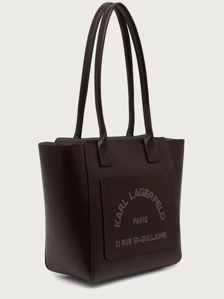 Geantă shopper Karl Lagerfeld din piele maro