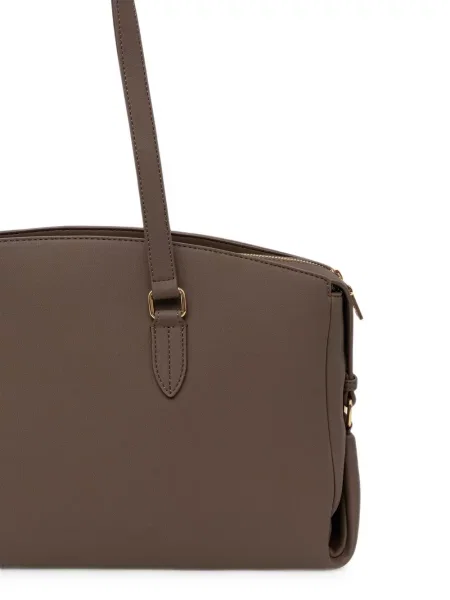Shopper torbica Love Moschino s autogramom smeđa