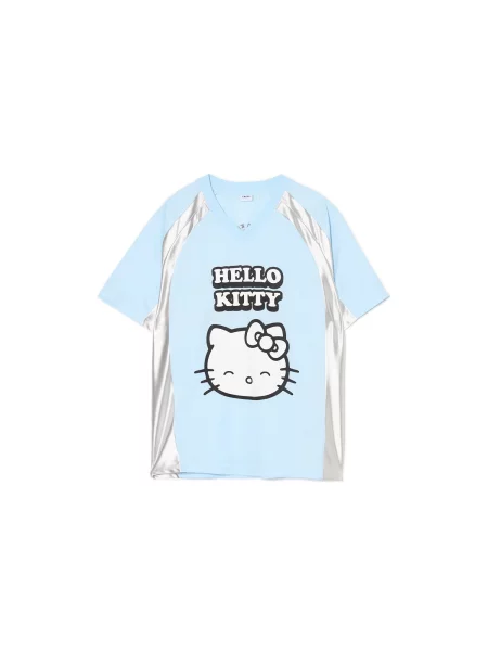 Cropp Футболка з принтом Hello Kitty блідо-блакитний блакитна