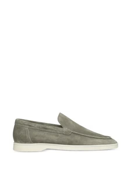 Pantofi loafer Aurélien din piele de căprioară verde