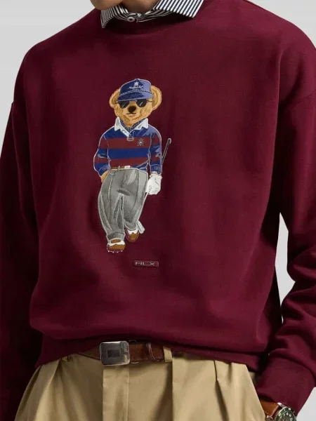 Bluza z haftem z misiem golfowym Polo Ralph Lauren