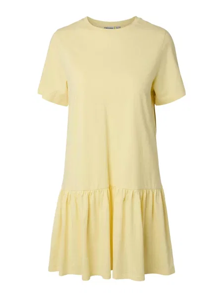 PIECES Rochie de vară PCDISSO deschis galben