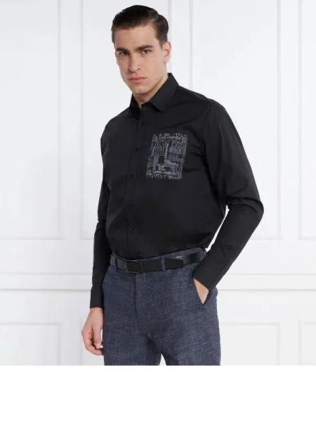 Karl Lagerfeld Cămașă negru