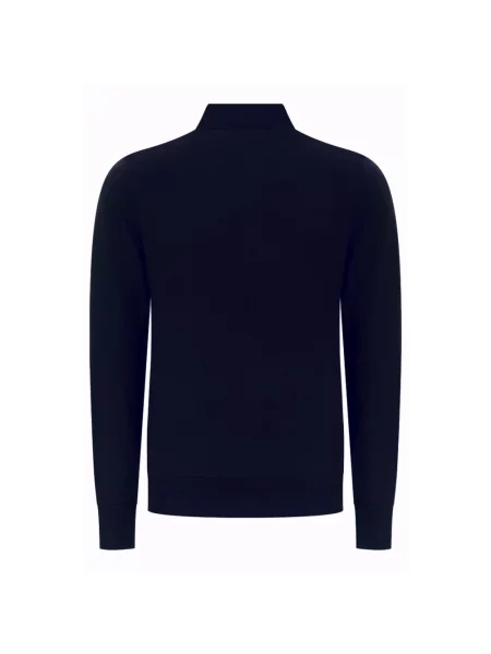 Sweter z golfem Alpha Studio do golfa niebieski