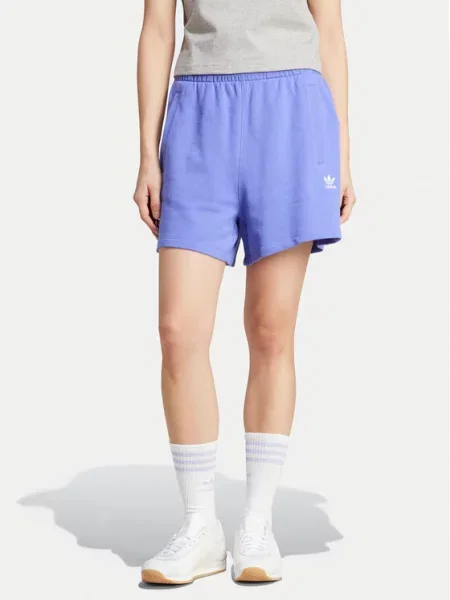 Adidas Szorty sportowe Essentials French Terry niebieski