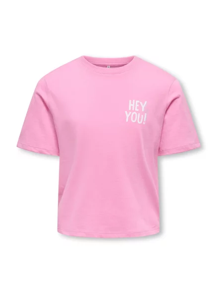 ONLY GIRLS Tricou KOGRexi albastru deschis / roz alb