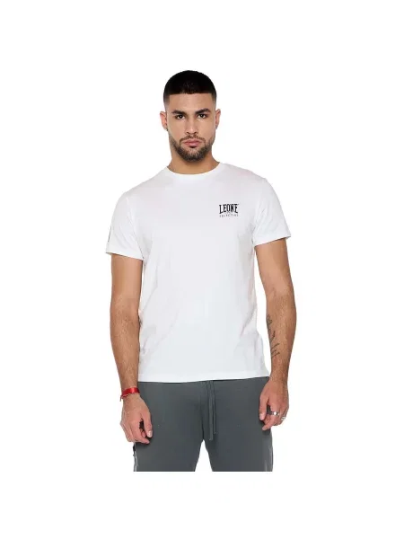 Scurt tricou Leone 1947 cu mâneci scurte alb