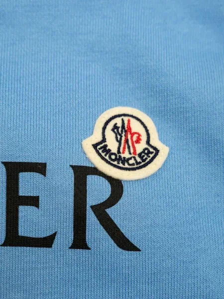 Bluza z kapturem dziecięca Moncler Enfant niebieska