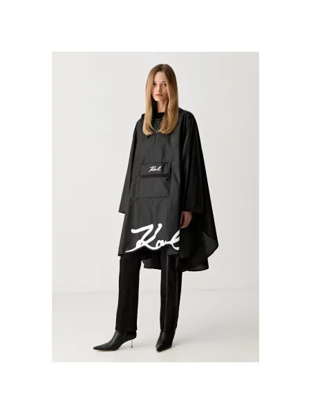 Karl Lagerfeld peleryna K/SIGNATURE czarny