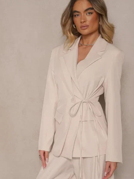 Sacou Lunorisa deschis bej