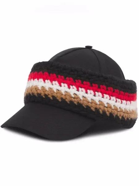 Șapcă Burberry tricotate negru