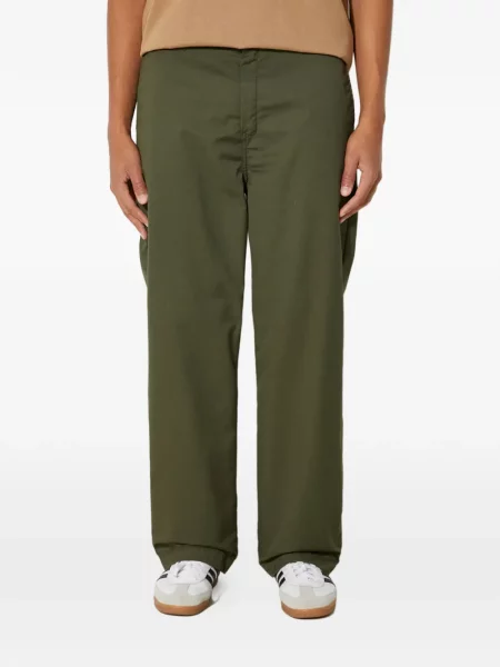 Pantaloni Carhartt Wip cu autograf verde