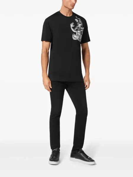 Marškinėliai Philipp Plein juoda