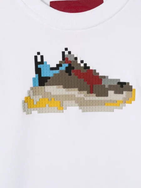 Bluza nierozpinana dziecięca Mostly Heard Rarely Seen 8-bit biała