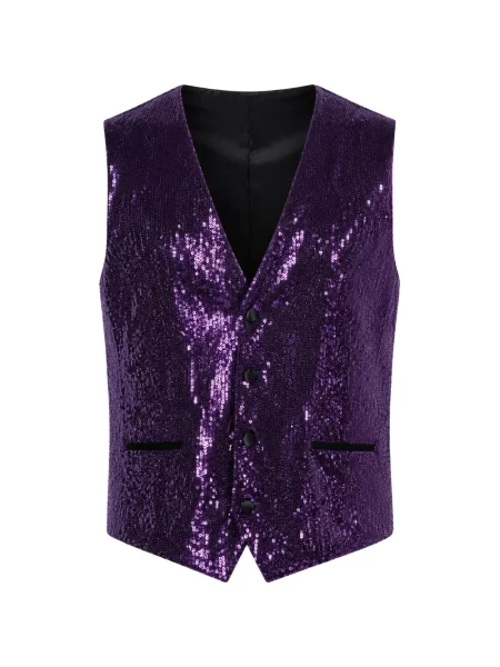 Vestă Dolce & Gabbana cu paiete violet