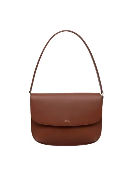 Torebka skórzana A.p.c. skórzana brązowa
