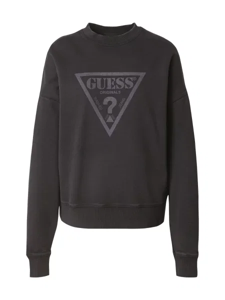 Mikina GUESS Originals Sweatshirt Jet Black Multi XS černá