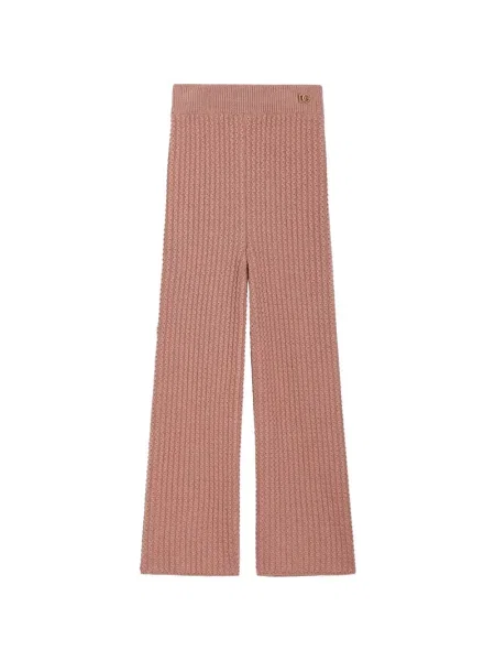 Legginsy dziecięce Dolce And Gabbana różowe