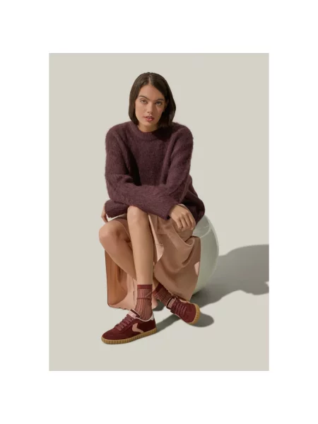 Sneakersy Voile Blanche zamszowe brązowe