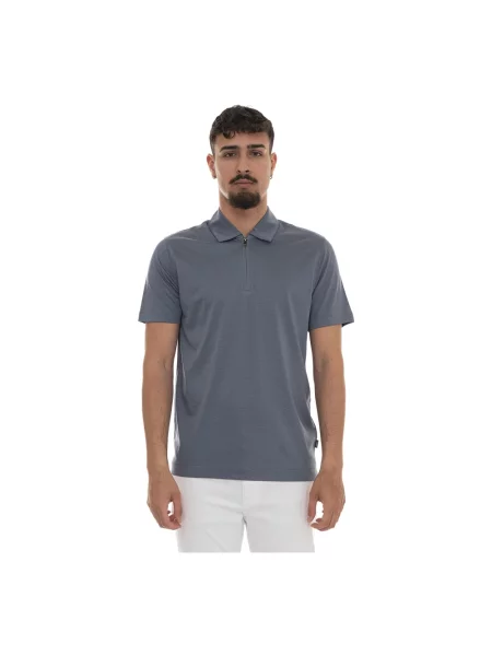 Koszulka polo Boss niebieska