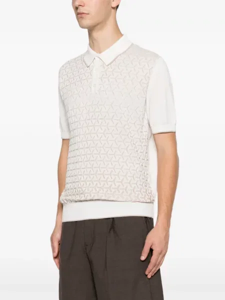 Tricou polo Panicale cu imprimeu geometric