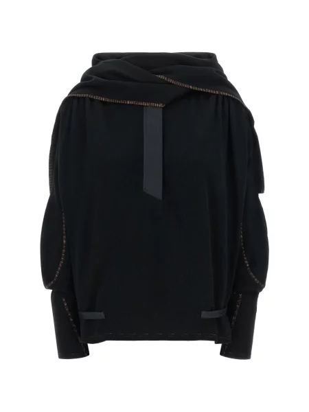 Pulover Kiko Kostadinov drapat negru