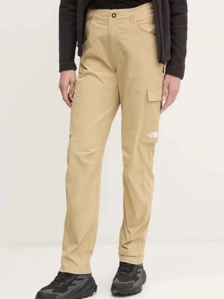 Spodnie trekkingowe The North Face Exploration Cargo khaki stone zielone