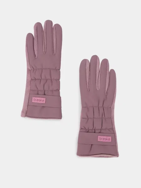 Перчатки Braska без косточек розовые