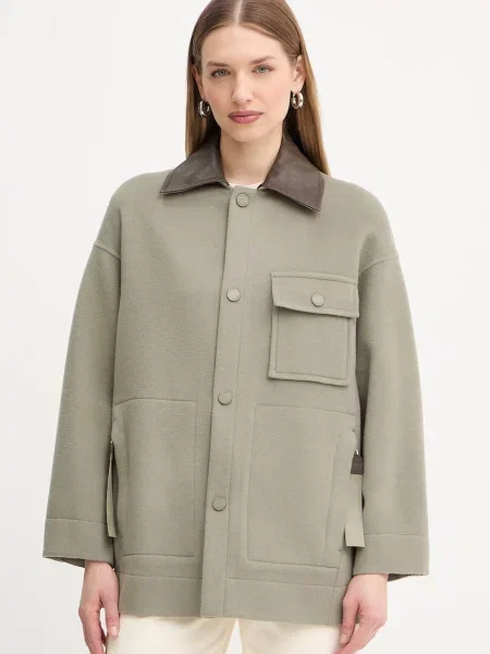 MAX&Co. geacă de lână MCOHACK verde