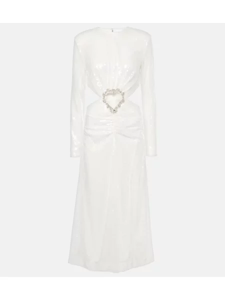 Sukienka midi Rotate do kolan garniturowa biała